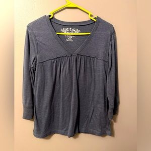 3/4 length babydoll tee